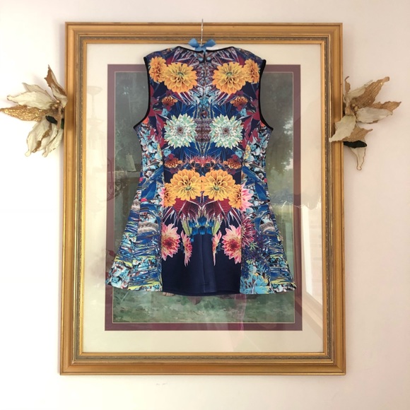 Clover Canyon peplum neoprene cactus scuba top XS - Picture 2 of 4